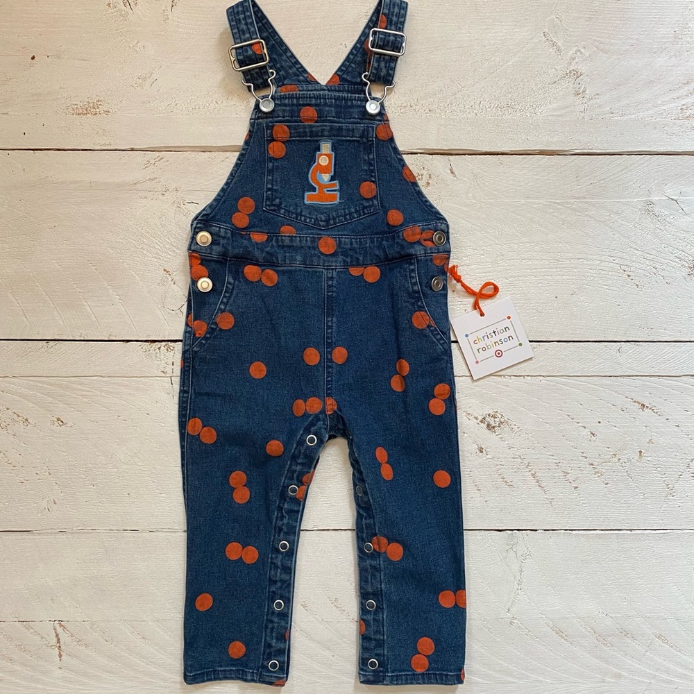 NWT Christian Robinson Microscope Overalls
